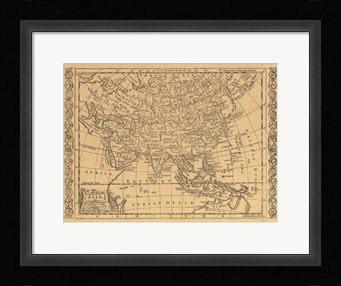 Framed Asia, 1802 Print