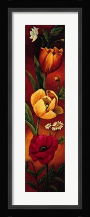 Framed Flower Garden II Print