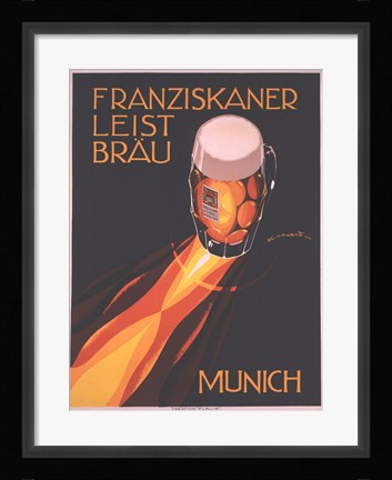 Framed Bierre Munich Print