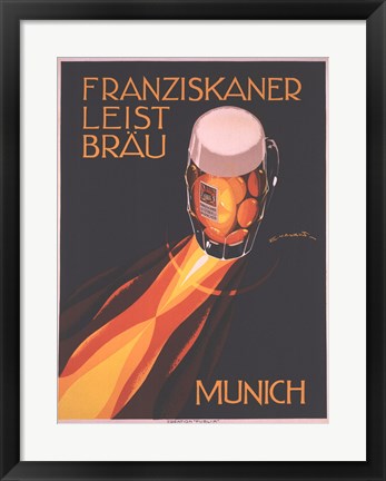 Framed Bierre Munich Print