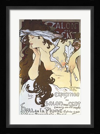 Framed Salon Des Cents Print