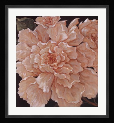 Framed Ivory Peonies Print