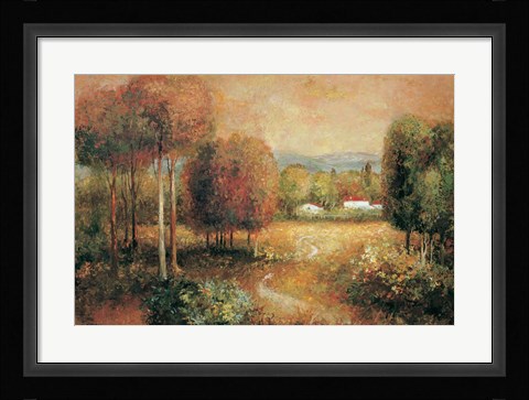 Framed Lazy Afternoon, Berkshires Print