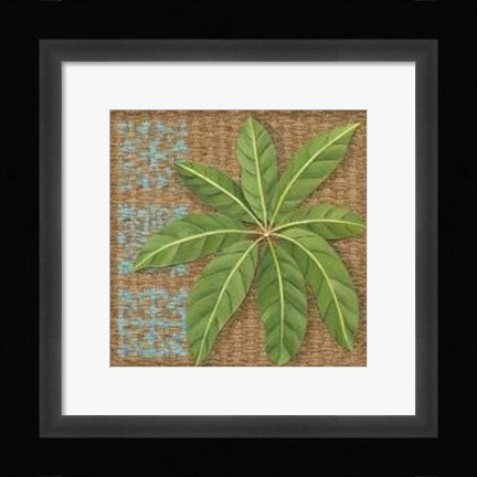 Framed Block Print Palm VI Print