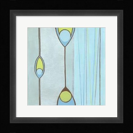 Framed Peacock Be-Bop II Print