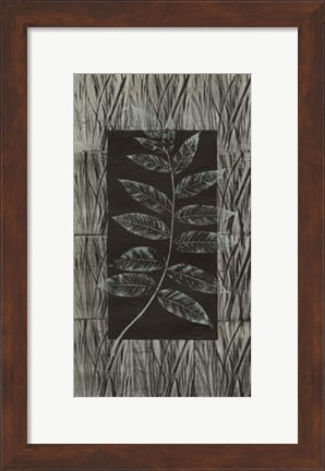 Framed Traces Of Metallic Teal II Print