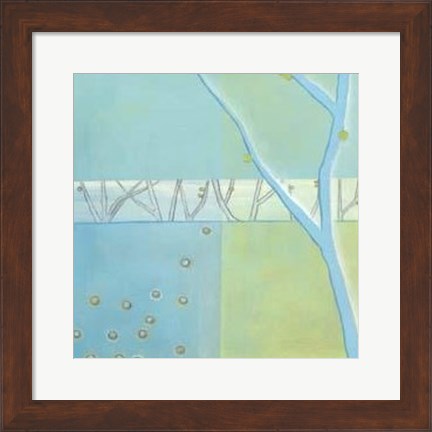 Framed Blue Arbor I Print