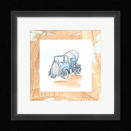 Framed Charlie's Cement Mixer Print