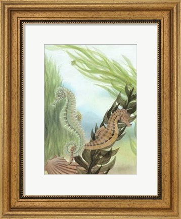 Framed Seahorse Serenade IV Print