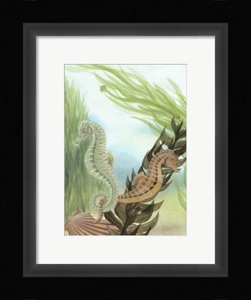 Framed Seahorse Serenade IV Print