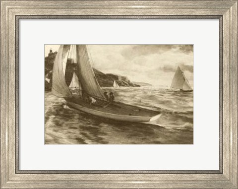 Framed Falmouth Harbor Print