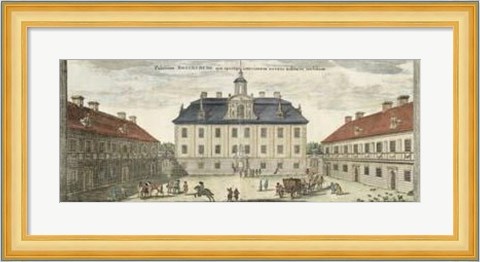 Framed Palace Courtyard Print