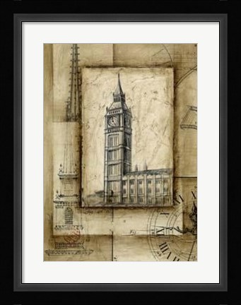 Framed Passport To Big Ben Print