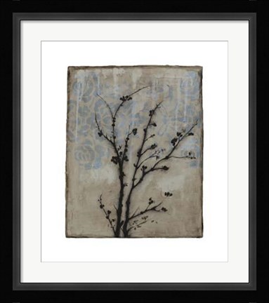 Framed Branch In Silhouette V Print