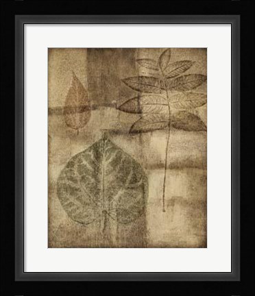 Framed Impressed On Patina I Print