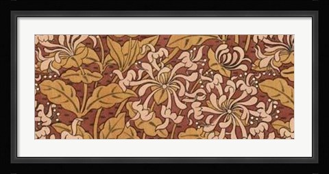 Framed Honeysuckle Nouveau II Print