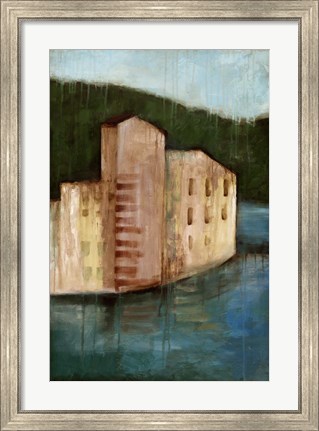 Framed Coastal Villa I Print