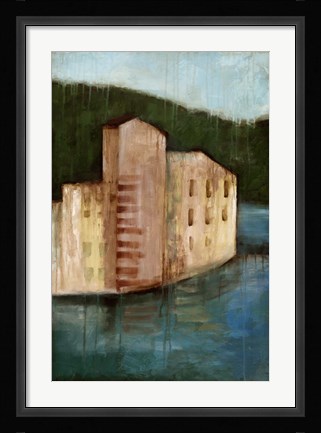 Framed Coastal Villa I Print