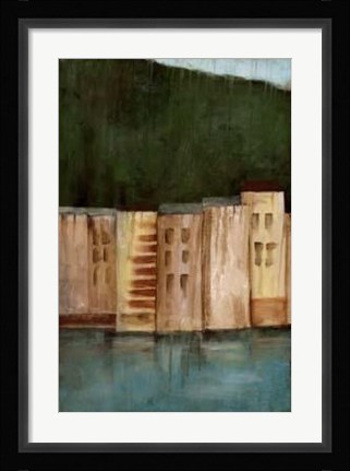 Framed Coastal Villa II Print