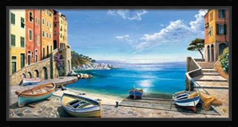 Framed Il Porticciolo Print