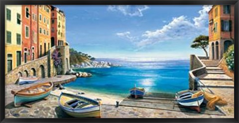 Framed Il Porticciolo Print