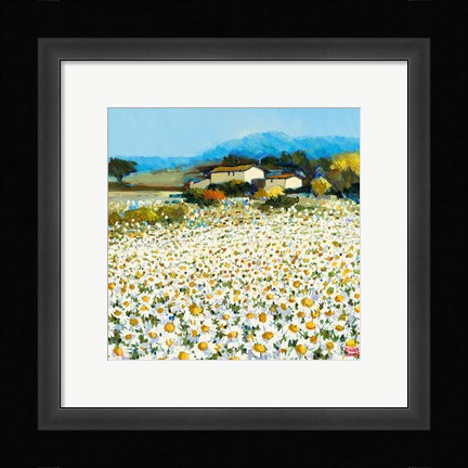 Framed Farm Near Bini Print