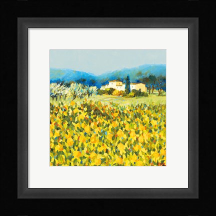 Framed Lemon Grove, Tuscany Print