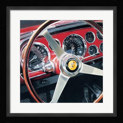 Framed Rosso Corsa Print