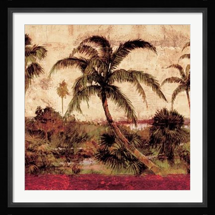 Framed Palmas I Print