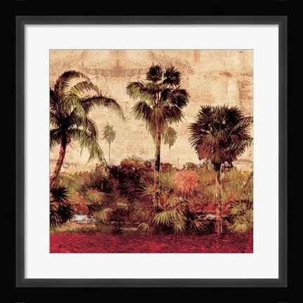 Framed Palmas II Print