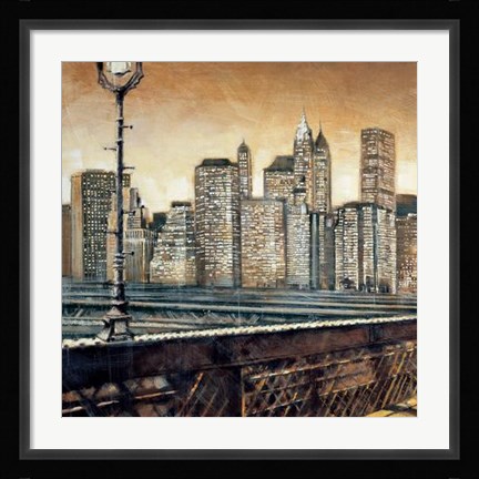 Framed Manhattan Sunset I Print