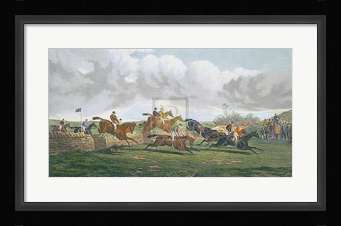 Framed Stone Wall, Punchestown Print