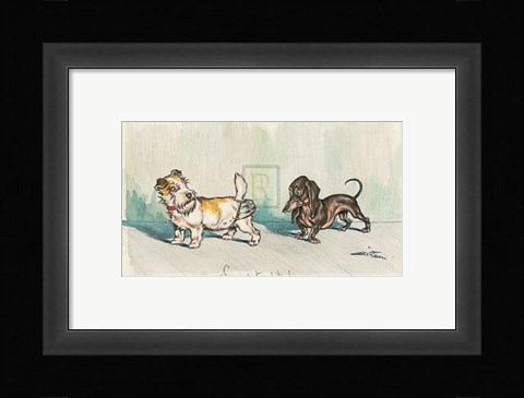 Framed Sens Interdit! Print