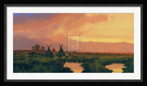 Framed Blackfeet - Sunset Print