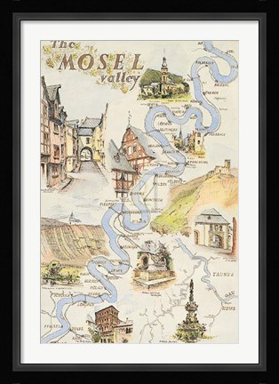 Framed Mosel Valley Print