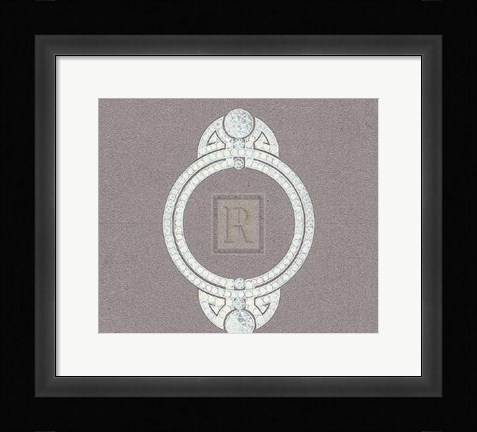 Framed Jewellery Designs II Print