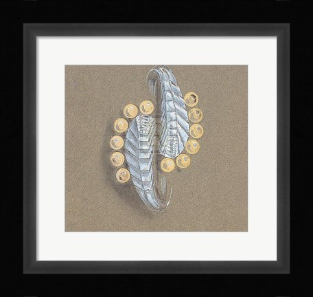 Framed Jewellery Designs V Print