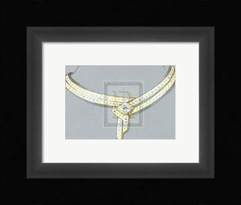 Framed Jewellery Designs XII Print