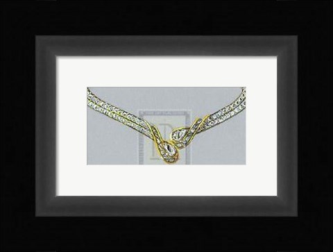 Framed Jewellery Designs XIV Print