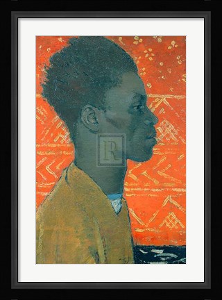 Framed Negroin Profile Print