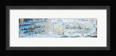 Framed Anciente Mappe of Fairyland Print
