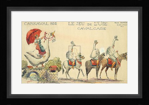 Framed Carnaval De Nice, 1932 Print