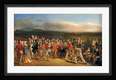 Framed Golfers Print