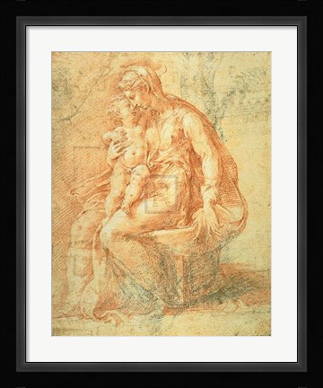 Framed Madonna and Child Print