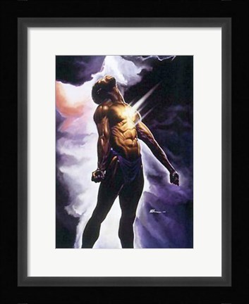 Framed God Is In Me Print