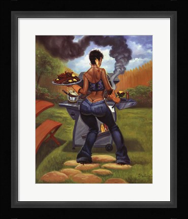 Framed BBQ Print