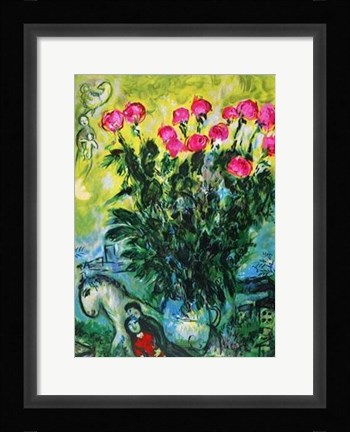 Framed Les Roses Print