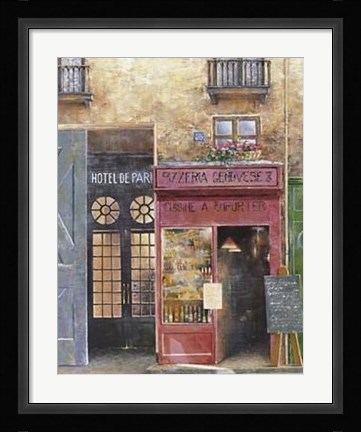 Framed Hotel De Paris Print