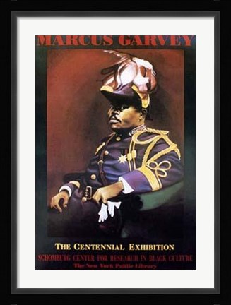Framed Marcus Garvey Print
