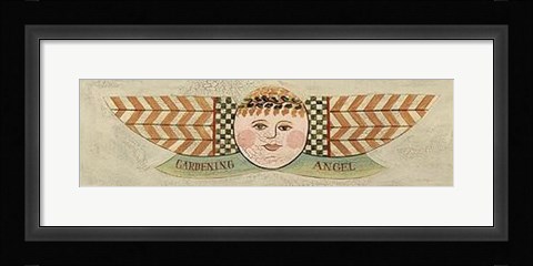 Framed Gardening Angel Print